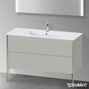 Duravit XViu 梳妝台附 2 個拉出式隔層，無內部系統