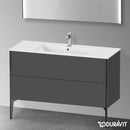 Duravit XViu 梳妝台附 2 個拉出式隔層，無內部系統
