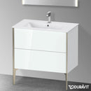 Duravit XViu 梳妝台附 2 個拉出式隔層，無內部系統