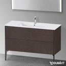 Duravit XViu 梳妝台附 2 個拉出式隔層，無內部系統