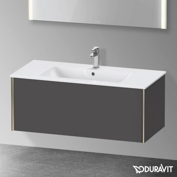 Duravit XViu 梳妝台附 1 個拉出式隔層，無內部系統