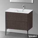 Duravit XViu 梳妝台附 2 個拉出式隔層，無內部系統