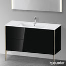 Duravit XViu 梳妝台附 2 個拉出式隔層，無內部系統