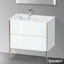 Duravit XViu 梳妝台附 2 個拉出式隔層，無內部系統