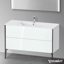 Duravit XViu 梳妝台附 2 個拉出式隔層，無內部系統