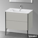 Duravit XViu 梳妝台附 2 個拉出式隔層，無內部系統