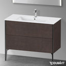 Duravit XViu 梳妝台附 2 個拉出式隔層，無內部系統