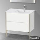 Duravit XViu 梳妝台附 2 個拉出式隔層，無內部系統