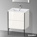 Duravit XViu 梳妝台附 2 個拉出式隔層，無內部系統