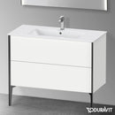 Duravit XViu 梳妝台附 2 個拉出式隔層，無內部系統