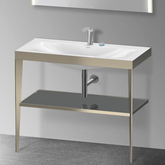 Duravit XViu vanity washbasin with metal countertop