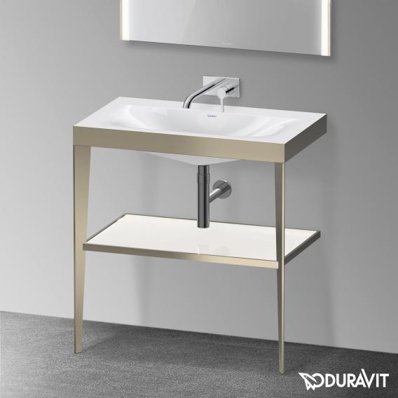 Duravit XViu vanity washbasin with metal countertop
