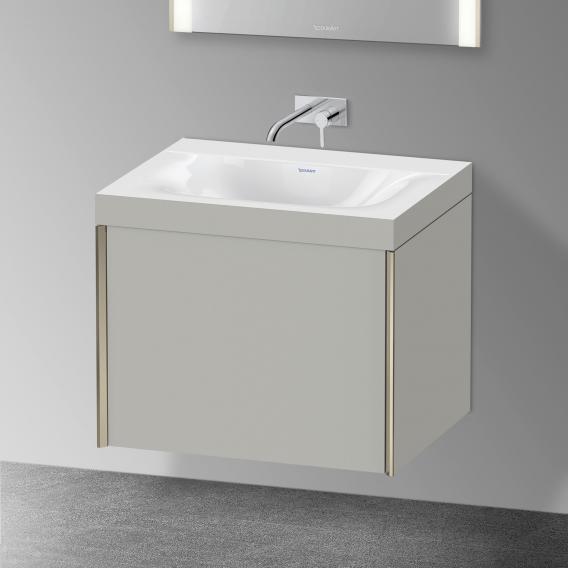 Duravit XViu 洗臉盆，附梳妝台，附 1 個拉出式隔間，無龍頭孔