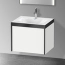 Duravit XViu washbasin with vanity unit with 1 pull-out compartment with 1 tap hole