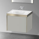 Duravit XViu washbasin with vanity unit with 1 pull-out compartment without tap hole