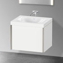 Duravit XViu washbasin with vanity unit with 1 pull-out compartment without tap hole