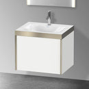 Duravit XViu washbasin with vanity unit with 1 pull-out compartment with 1 tap hole