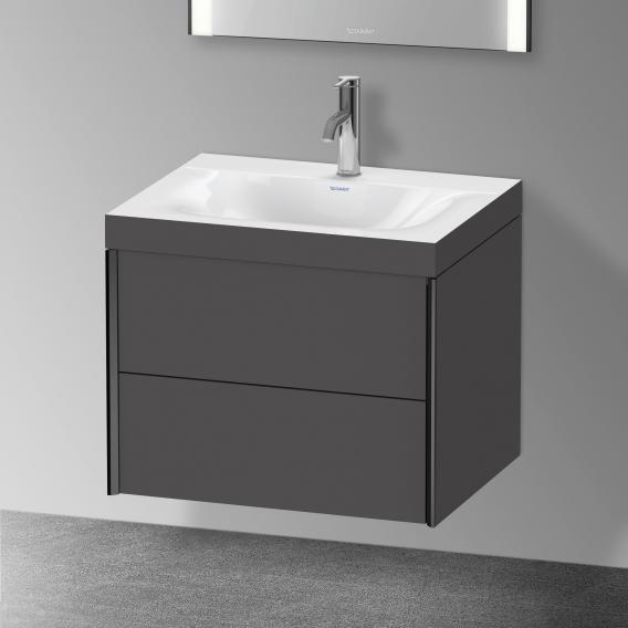 Duravit XViu 洗臉盆，附梳妝台，附 2 個拉出式隔間和 1 個龍頭孔