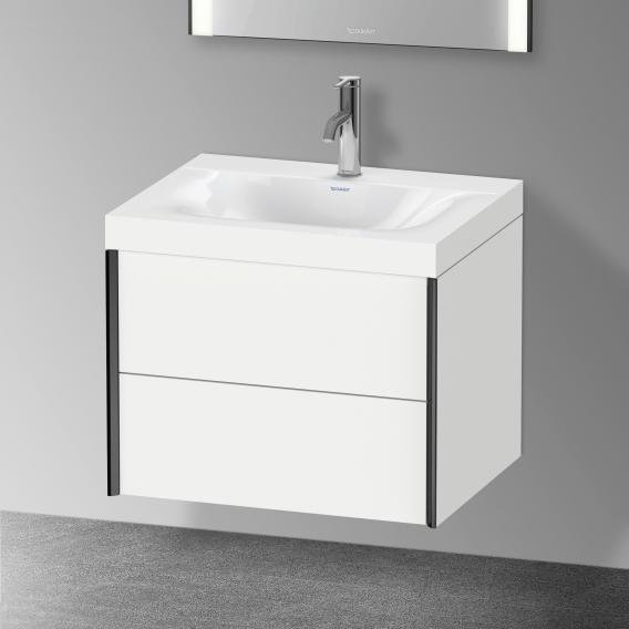 Duravit XViu 洗臉盆，附梳妝台，附 2 個拉出式隔間和 1 個龍頭孔