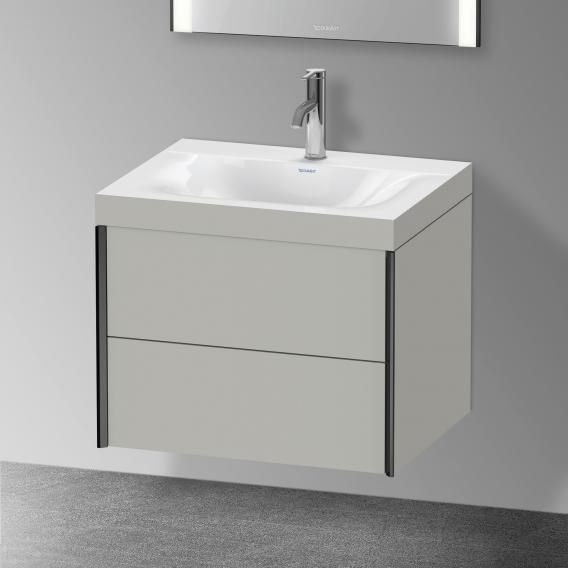 Duravit XViu 洗臉盆，附梳妝台，附 2 個拉出式隔間和 1 個龍頭孔