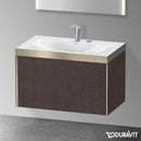 Duravit XViu 洗臉盆，附梳妝台，附 1 個拉出式隔層