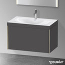 Duravit XViu 洗臉盆，附梳妝台，附 1 個拉出式隔層