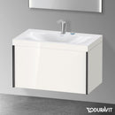 Duravit XViu 洗臉盆，附梳妝台，附 1 個拉出式隔層