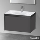 Duravit XViu 洗臉盆，附梳妝台，附 1 個拉出式隔層
