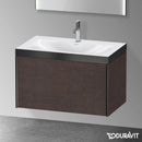 Duravit XViu 洗臉盆，附梳妝台，附 1 個拉出式隔層