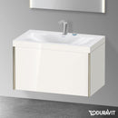 Duravit XViu 洗臉盆，附梳妝台，附 1 個拉出式隔層