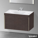 Duravit XViu 洗臉盆，附梳妝台，附 1 個拉出式隔層