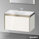 Duravit XViu 洗臉盆，附梳妝台，附 1 個拉出式隔層