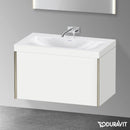 Duravit XViu 洗臉盆，附梳妝台，附 1 個拉出式隔層