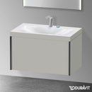 Duravit XViu 洗臉盆，附梳妝台，附 1 個拉出式隔層
