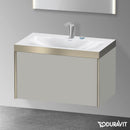 Duravit XViu 洗臉盆，附梳妝台，附 1 個拉出式隔層