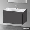 Duravit XViu 洗臉盆，附梳妝台，附 1 個拉出式隔層