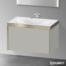 Duravit XViu 洗臉盆，附梳妝台，附 1 個拉出式隔層