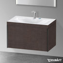 Duravit XViu 洗臉盆，附梳妝台，附 1 個拉出式隔層