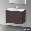 Duravit XViu washbasin with vanity unit with 2 pull-out compartments