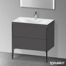 Duravit XViu washbasin with vanity unit with 2 pull-out compartments