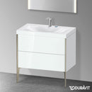Duravit XViu washbasin with vanity unit with 2 pull-out compartments
