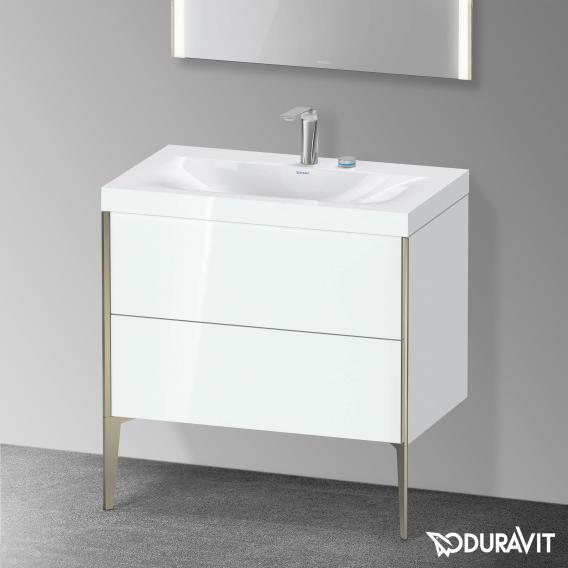 Duravit XViu 洗臉盆，附梳妝台，附 2 個拉出式隔層