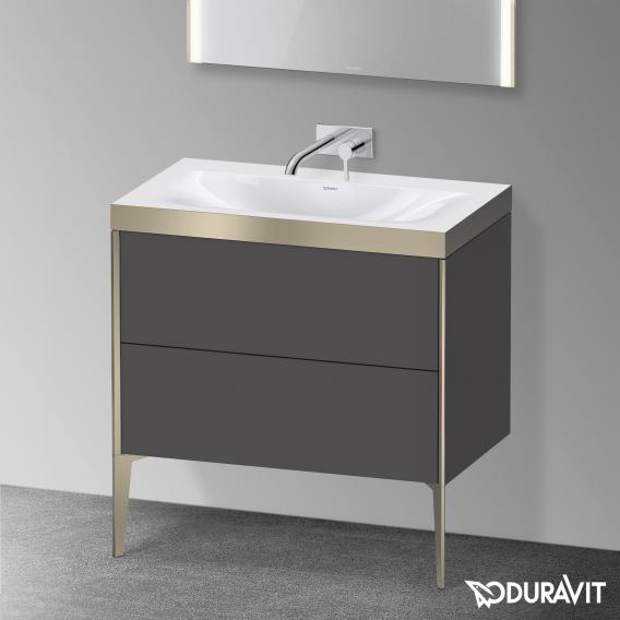 Duravit XViu 洗臉盆，附梳妝台，附 2 個拉出式隔層