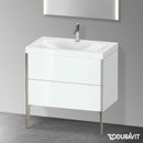 Duravit XViu washbasin with vanity unit with 2 pull-out compartments