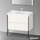 Duravit XViu washbasin with vanity unit with 2 pull-out compartments