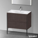Duravit XViu washbasin with vanity unit with 2 pull-out compartments
