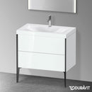 Duravit XViu washbasin with vanity unit with 2 pull-out compartments