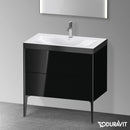 Duravit XViu washbasin with vanity unit with 2 pull-out compartments
