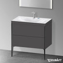 Duravit XViu washbasin with vanity unit with 2 pull-out compartments
