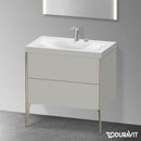 Duravit XViu washbasin with vanity unit with 2 pull-out compartments